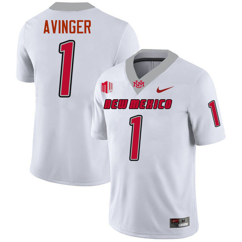 Noah Avinger UNM Lobos Jersey,New Mexico Lobos Football Jersey,Uniforms-White